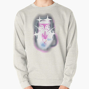 Bladee Drain Gang IDOL pink white logo Pullover Sweatshirt RB0111