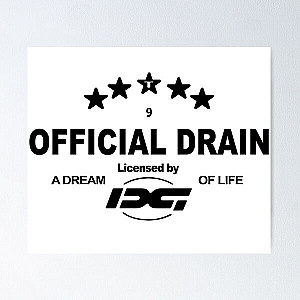 Bladee Drain Gang OFFICIAL DRAIN logo Poster RB0111