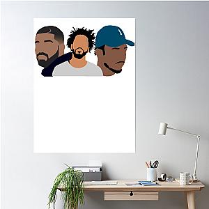 Drake J Cole Kendrick Lamar Poster Premium Merch Store