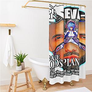 Drake Evangelion Shower Curtain Premium Merch Store