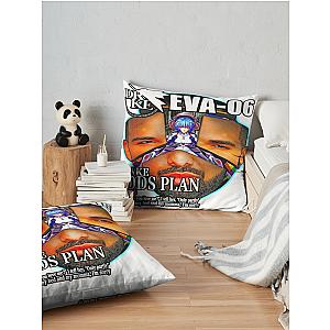 Drake Evangelion Throw Pillow Premium Merch Store