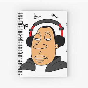 Dr Dre chilling listening to music Spiral Notebook