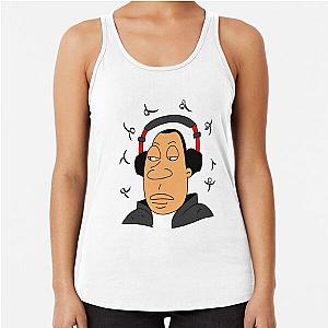 Dr Dre chilling listening to music Racerback Tank Top