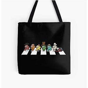 Among Us Merchandise - Among Us Character Gift All Over Printed High Quality Tote Bag [ID9957]