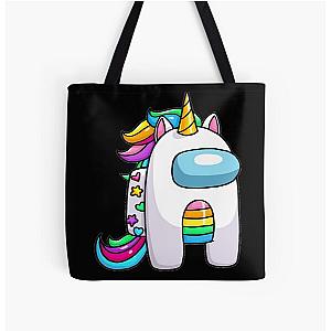 Among Us Merchandise - Among Us Unicorn All Over Printed High Quality Tote Bag [ID9950]