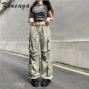 Pocket Patchwork Baggy Parachute Pant [ID13488]