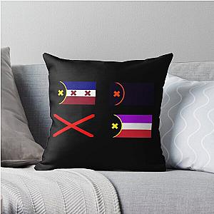 Dream SMP Pillows - L'Manberg and Manberg Flags Black Throw Pillow RB1106 [ID9173]