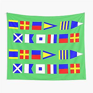 DREDGE MASTER Nautical Maritime Signal Flags Tapestry