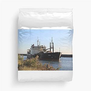 Yaquina Dredge Duvet Cover