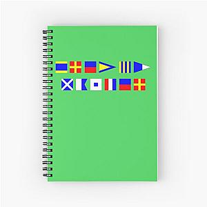 DREDGE MASTER - International Nautical Maritime Signal Flags Spiral Notebook