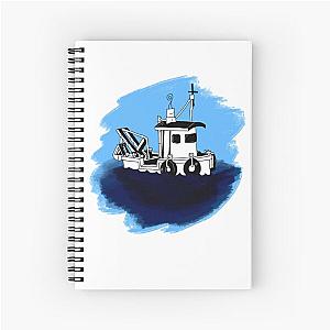 Dredge Boat Variant 2 Spiral Notebook