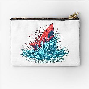 drowning shark Zipper Pouch