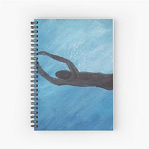 Back swim or Drowning Person seeking help? Spiral Notebook