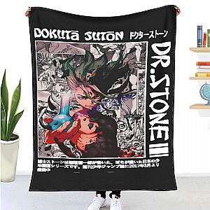 Dr Stone Blanket - Anime Decorative Bedspreads Happy Nap Blanket