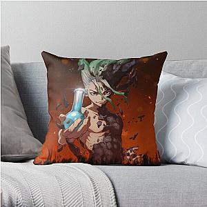 Dr. Stone Pillows - Dr. Stone Throw Pillow RB2805