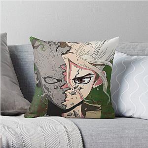 Dr. Stone Pillows - Senku stone, Dr stone Throw Pillow RB2805