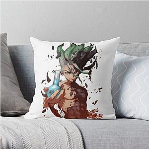 Dr. Stone Pillows - Dr stone senku ishigami Throw Pillow RB2805