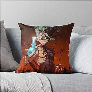 Dr. Stone Pillows - 4K Senku, the Dr Stone Throw Pillow RB2805