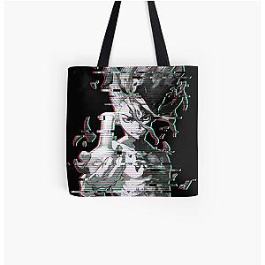 Dr. Stone Bags - Dr. Stone Glitch All Over Print Tote Bag RB2805