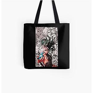 Dr. Stone Bags - Dr stone Not for Sale All Over Print Tote Bag RB2805