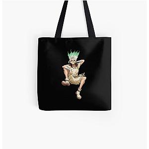 Dr. Stone Bags - Senku from Dr Stone All Over Print Tote Bag RB2805