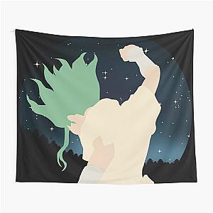 Dr. Stone Tapestries - Senku Ishigami - Dr Stone Minimalistic Illustration Tapestry RB2805