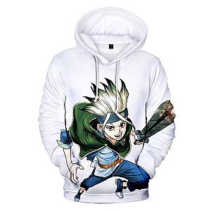 Dr. Stone Hoodie – Bold Anime Print Hooded Hoodie