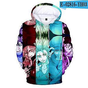 Dr. Stone Hoodie - Anime Graphic Long Sleeve Hooded Sweatshirt