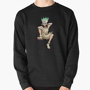 Dr. Stone Sweatshirts - Senku from Dr Stone Pullover Sweatshirt RB2805