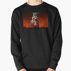 Dr. Stone Sweatshirts - 4K Senku, the Dr Stone Pullover Sweatshirt RB2805