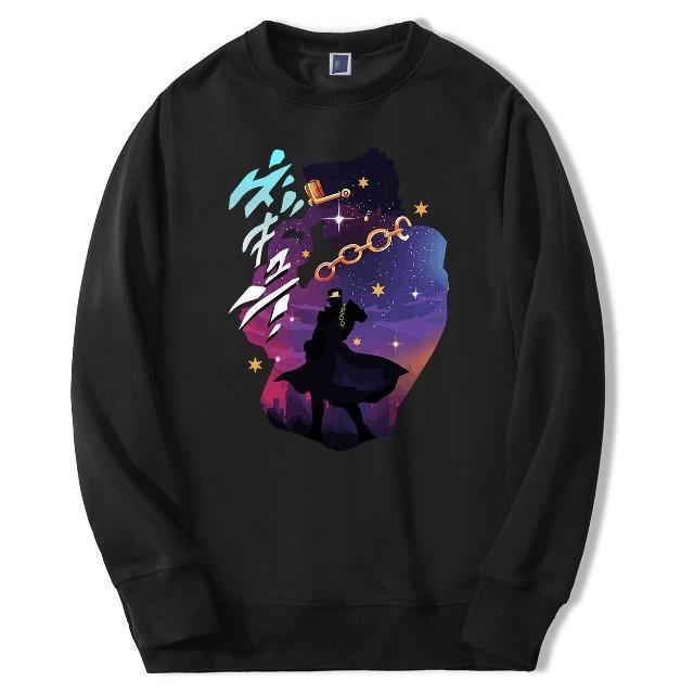 JoJo's Bizarre Adventure - Jotaro Joestar Sweatshirt JS1111 Black / S Official JOJO Merch