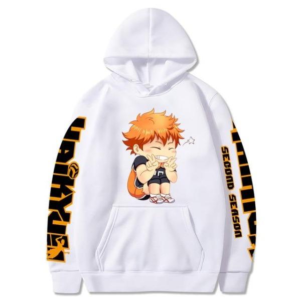 Hoodie Chibby Hinata HS0911 White / S Official HAIKYU SHOP Merch