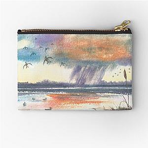 Duck Hunt Watercolor Zipper Pouch