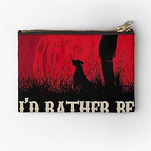 I'd Rather Be Duck Hunting Funny Goose Hunter Zipper Pouch