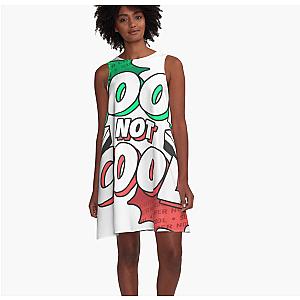 Dud Perfect Cool Not Cool White Large Useless Madala A-Line Dress Premium Merch Store