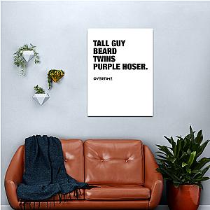 Dud Perfect Tall Guy Beard Twins  Canvas Print Premium Merch Store