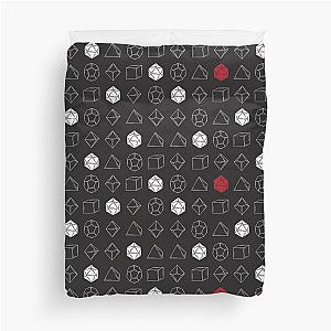 Dungeons and Dragons Dice Set D20 Pattern Duvet Cover