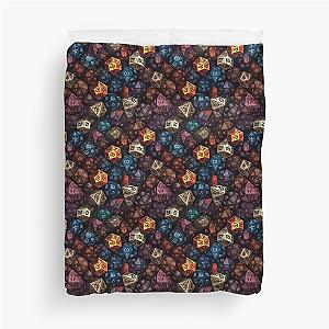 Dungeons and dragons dice inspired pattern series 5 Duvet Cover