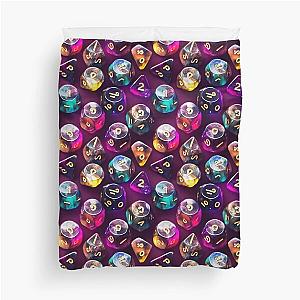 Rainbow Dice Pattern for Gamers, RPG and Dungeons and Dragons fans Duvet Cover