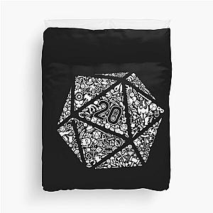 Mosaic D20 - DnD Dungeons & Dragons D&D Duvet Cover