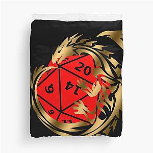 Dragon's Horde Collection 1 - Dungeons and Dragons - Gold and Red Duvet Cover