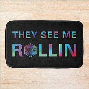 D20 Dungeons and Dragons Dice Bath Mat