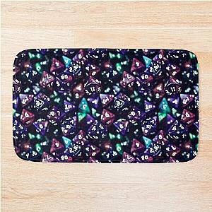 Dark Purple Dice Pattern for Gamers, RPG and Dungeons and Dragons fans Bath Mat