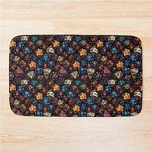 Dungeons and dragons dice inspired pattern series 5 Bath Mat