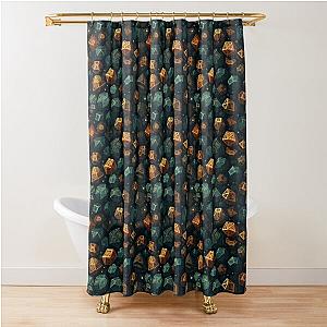 Dungeons and dragons dice inspired pattern series 2 Shower Curtain