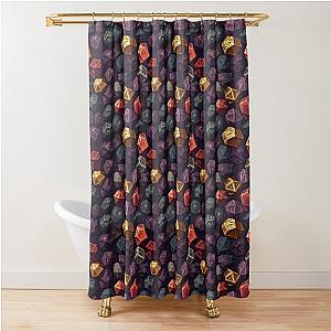 Dungeons and dragons dice inspired pattern series 1 Shower Curtain