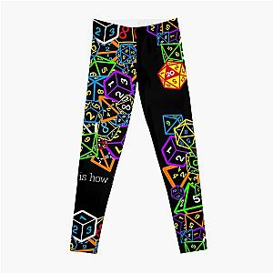 D&D (Dungeons and Dragons) - This is how I roll! Leggings