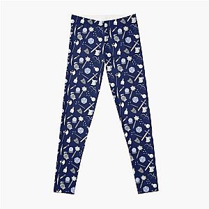 Dungeons and Dragons Fantasy Items Blue Pattern for D&D or Tabletop RPG fans Leggings