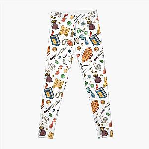 Dungeons & Dragons RPG Game Inventory Items Pattern Leggings