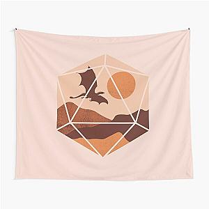 DND DRAGON DICE, D20 for Dungeons and Dragons roleplayers, desert and boho vibes Tapestry